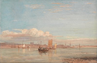 Greenwich Hospital from Woolwich Reach by David Cox